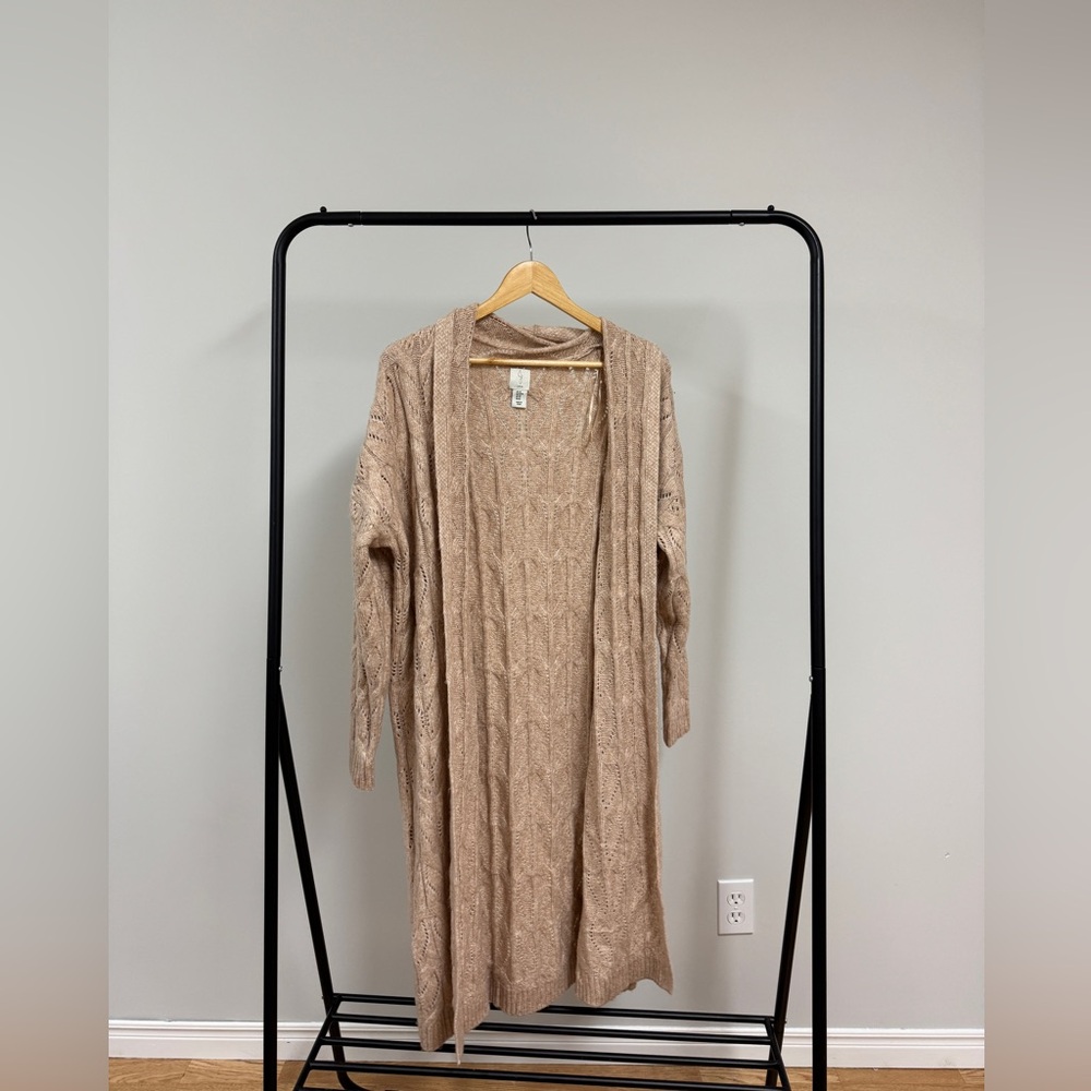 Joie Tan Cable Knit Sweater